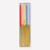 Gold Dipped Rainbow Birthday Candles - Freshie & Zero Studio Shop