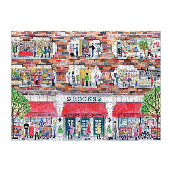 A Day at the Bookstore Puzzle: 1000 Pieces - Freshie & Zero Studio Shop
