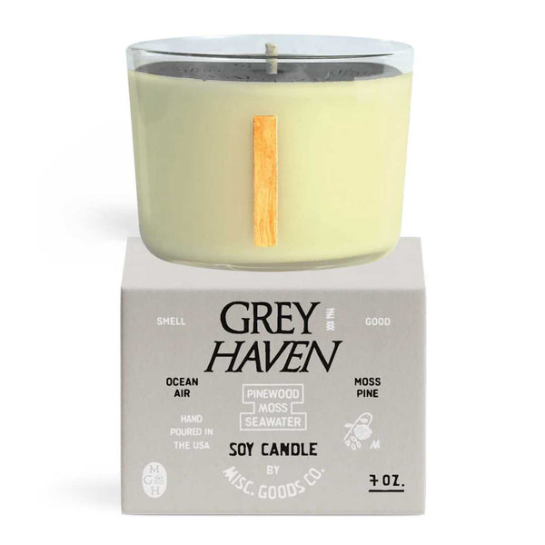 Misc. Goods Soy Candle: Grey Haven - Freshie & Zero Studio Shop