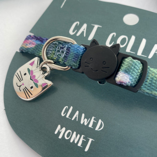 Clawed Monet Artist Cat Collar by Niaski - Freshie & Zero Studio Shop