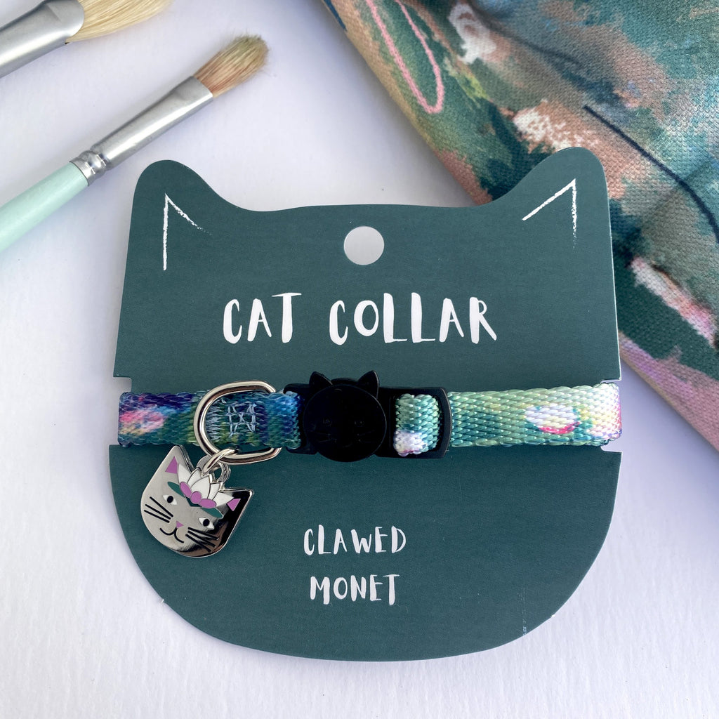 Clawed Monet Artist Cat Collar by Niaski - Freshie & Zero Studio Shop