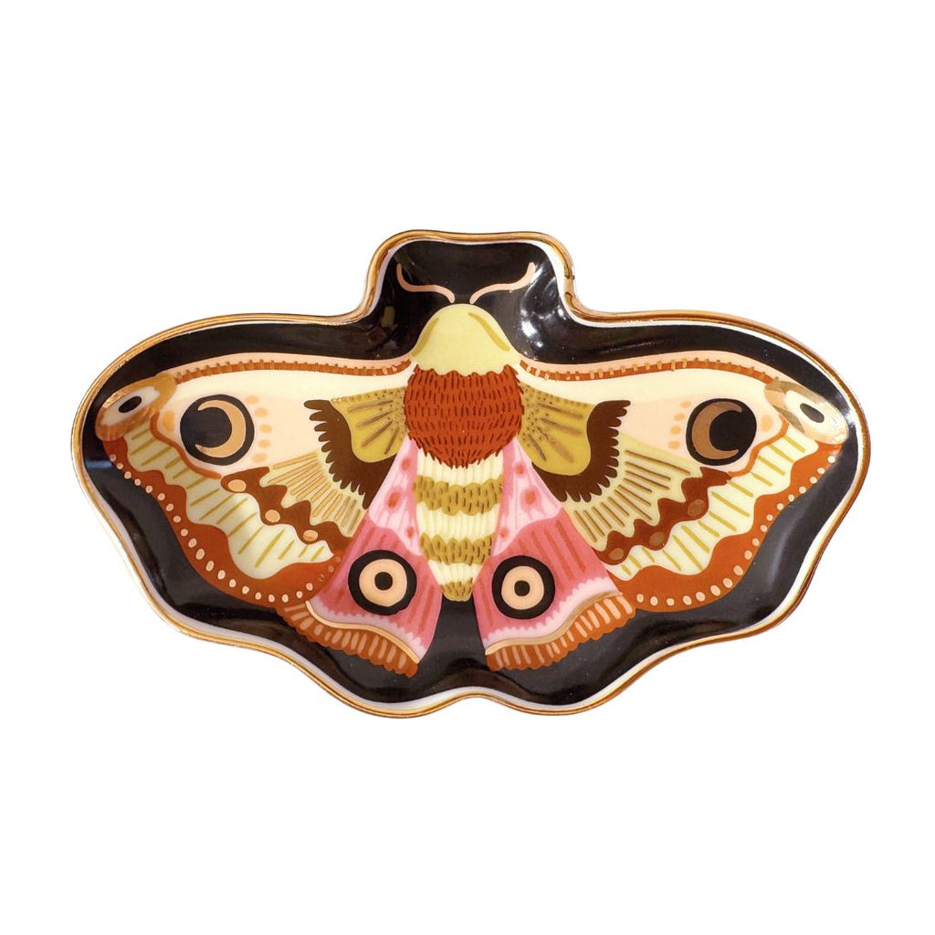 Moon Moth Porcelain Trinket Dish by Idlewild - Freshie & Zero Studio Shop