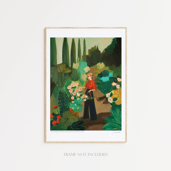 Janet Hill Art Print: Not Even Tragedy Could Come Between Lady Saarsgard 8.5"x11" - Freshie & Zero Studio Shop