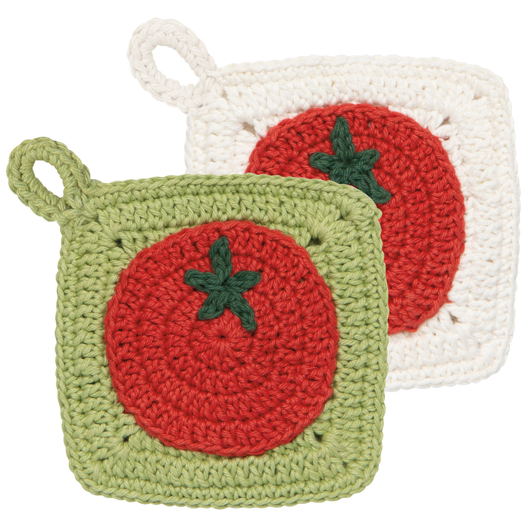 Crocheted Tomato Dish Sponges - Set of 2 - Freshie & Zero Studio Shop