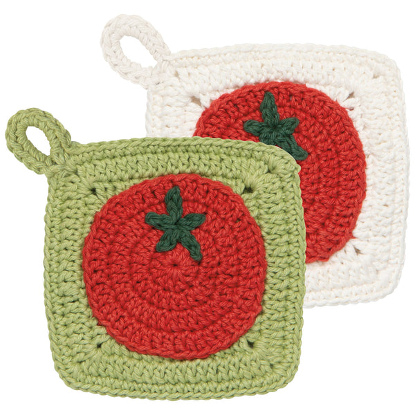 Crocheted Tomato Dish Sponges - Set of 2 - Freshie & Zero Studio Shop