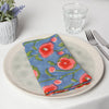 Poppy Block Print Napkins - Set of 4 - Freshie & Zero Studio Shop