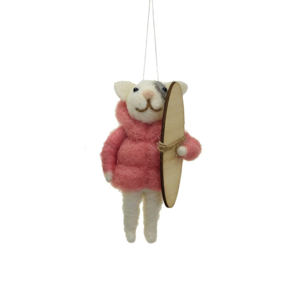 Sweet Animals in Winter Coats Felt Ornaments - Freshie & Zero Studio Shop