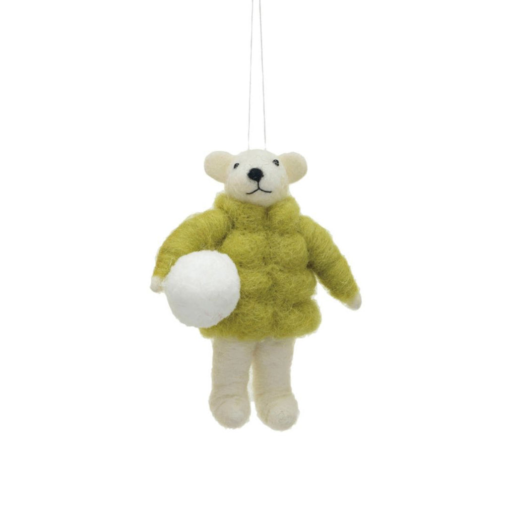 Sweet Animals in Winter Coats Felt Ornaments - Freshie & Zero Studio Shop