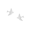 Tiny Stud Earrings: Silver Sparrows - Freshie & Zero Studio Shop