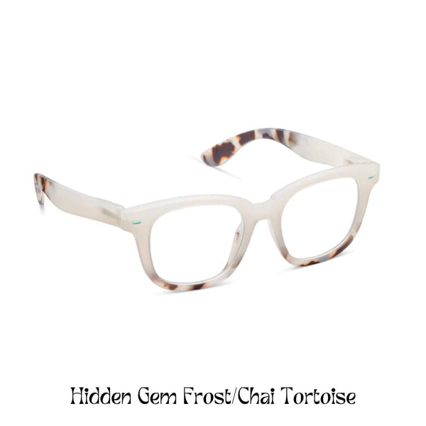 Peepers Reading Glasses: Hidden Gem Frost/Chai Tortoise - Freshie & Zero Studio Shop