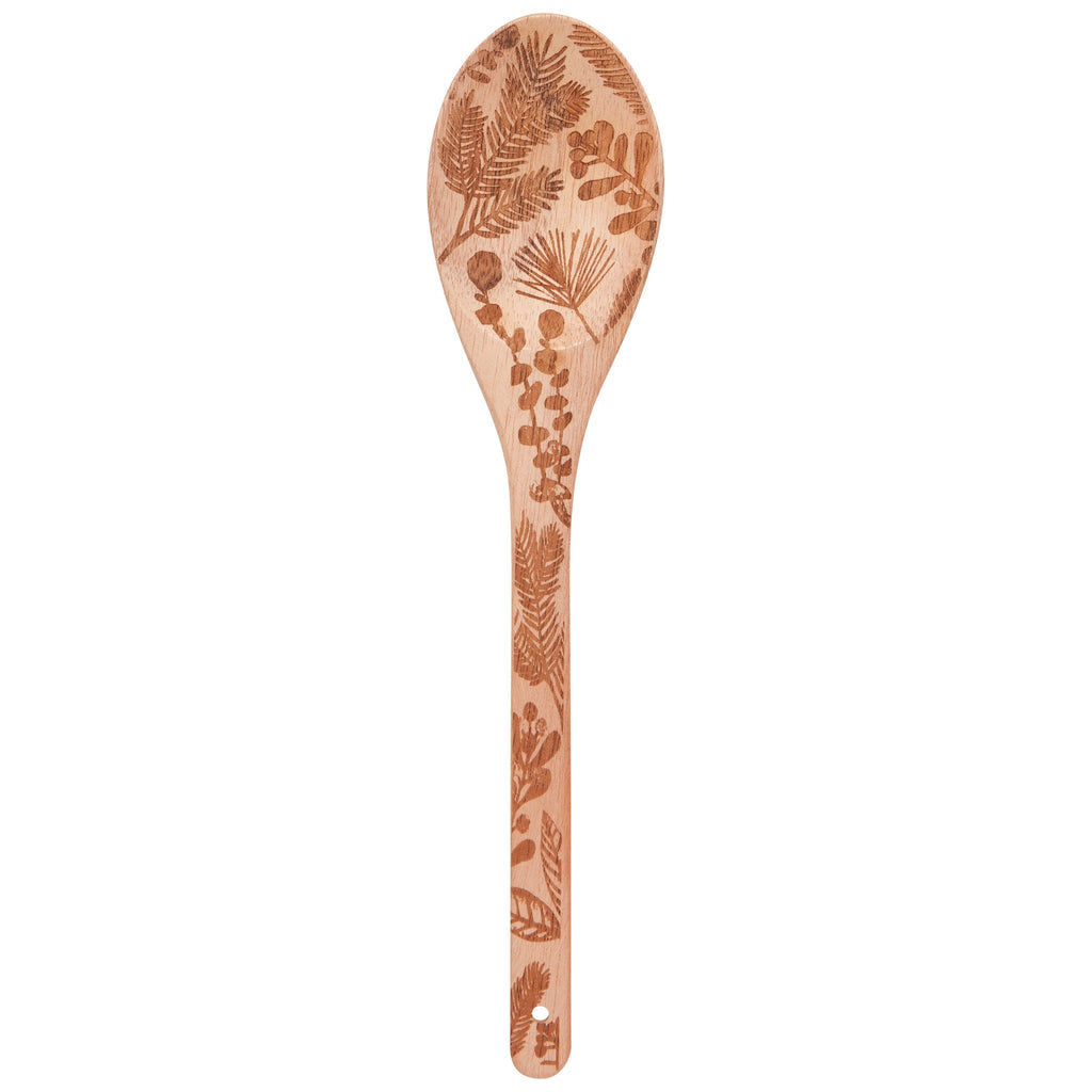 Winterberry Engraved Neem Wood Utensil Set By Danica - Freshie & Zero Studio Shop