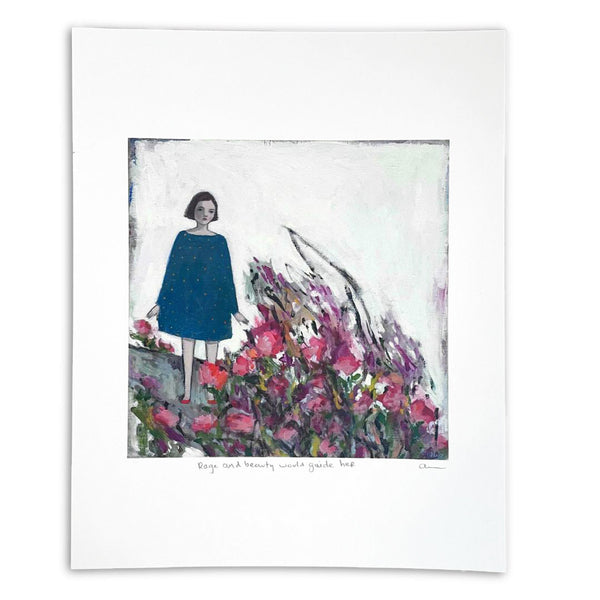 Rage and beauty would guide her - Art Print by Amanda Blake: 8x10 - Freshie & Zero Studio Shop