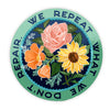 We Repeat What We Don't Repair: Feminist Sticker - Freshie & Zero Studio Shop