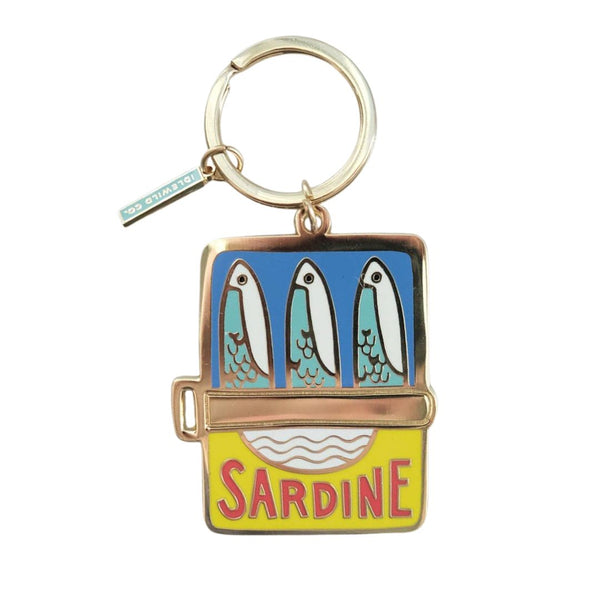 Tinned Fish Enamel Bag Charm / Keychain - Freshie & Zero Studio Shop