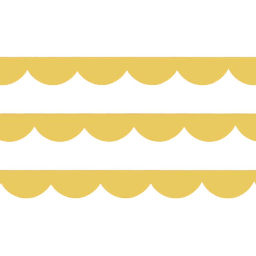 Yellow Scalloped Washi Tape - Freshie & Zero Studio Shop