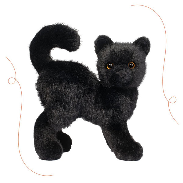 Scaredy Black Cat Plush Toy - Freshie & Zero Studio Shop