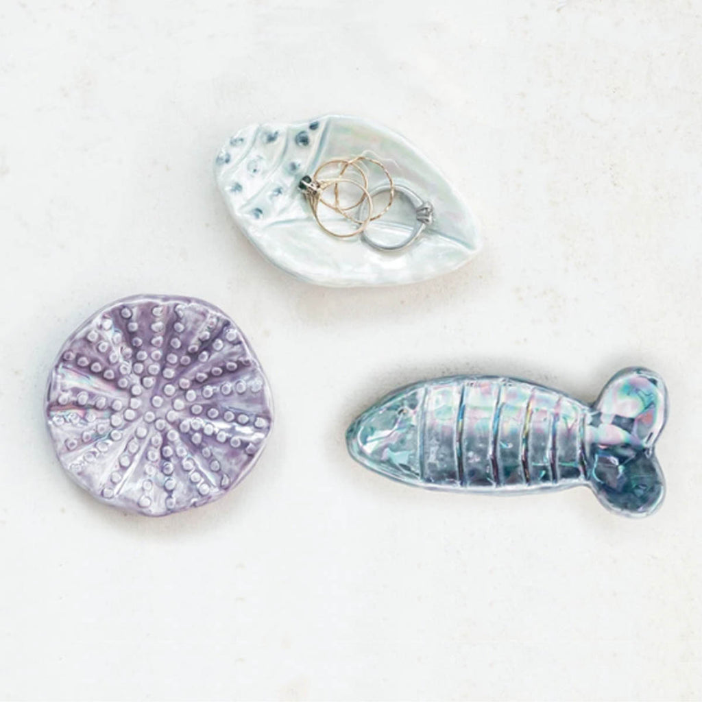 Iridescent Sea Life Shaped Mini Trinket Dish - Freshie & Zero Studio Shop