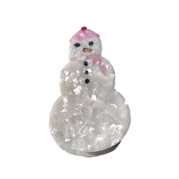 Snowman Claw Clip by Solar Eclipse - Freshie & Zero Studio Shop