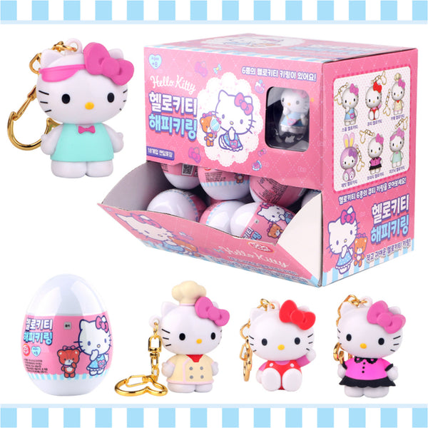 Happy Hello Kitty Figure Keychain Blind Capsule - Freshie & Zero Studio Shop