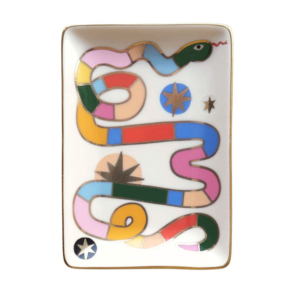 Rainbow Snake Porcelain Trinket Dish by Idlewild - Freshie & Zero Studio Shop