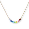 Color Flight Dainty Beaded Necklace: Rainbow - Freshie & Zero Studio Shop
