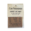 Oakmoss & Amber Car Air Freshener by Untamed Supply - Freshie & Zero Studio Shop