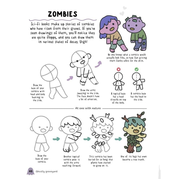 How to Draw Cute Spooky Stuff - Freshie & Zero Studio Shop