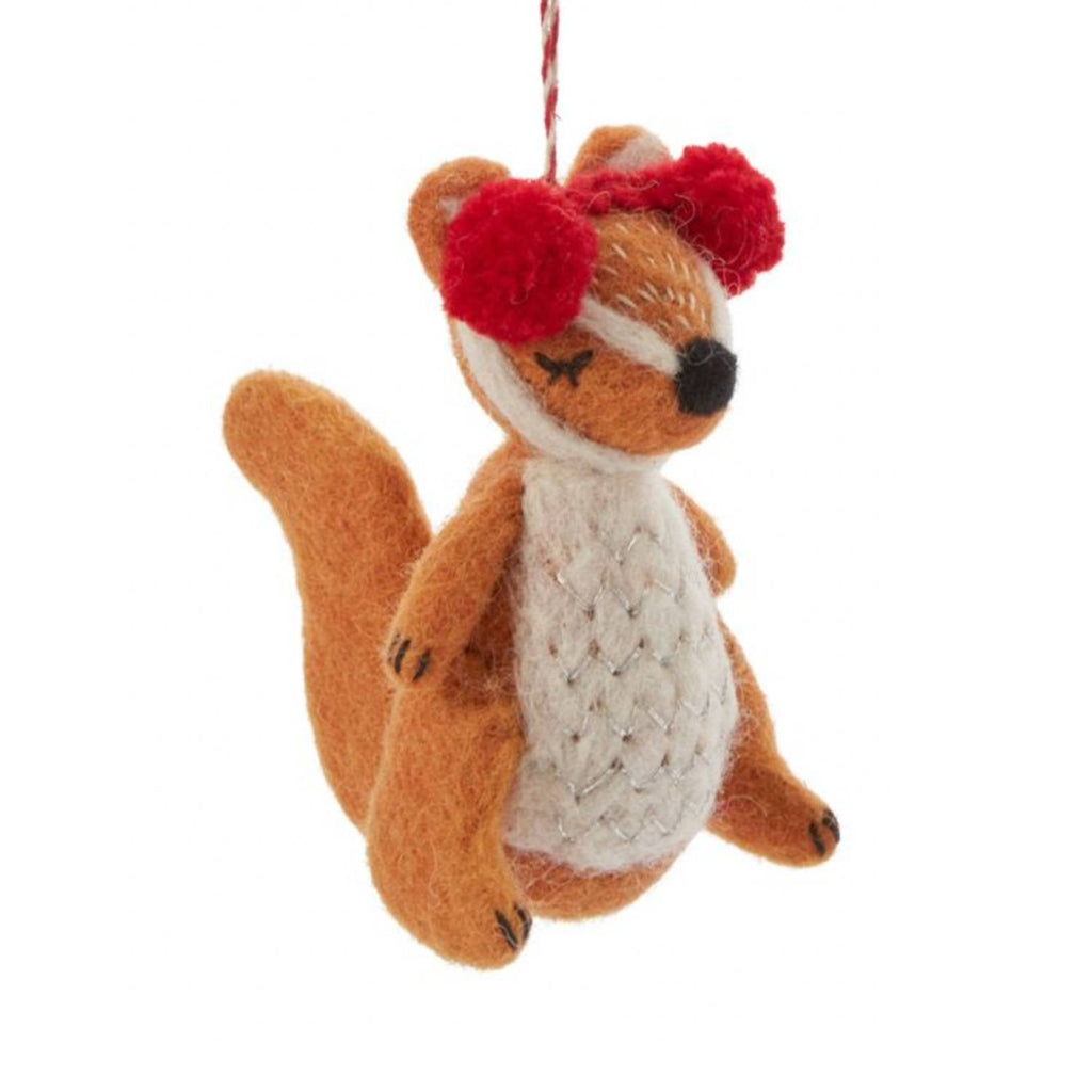 Squirrel Felt Ornament - Freshie & Zero Studio Shop