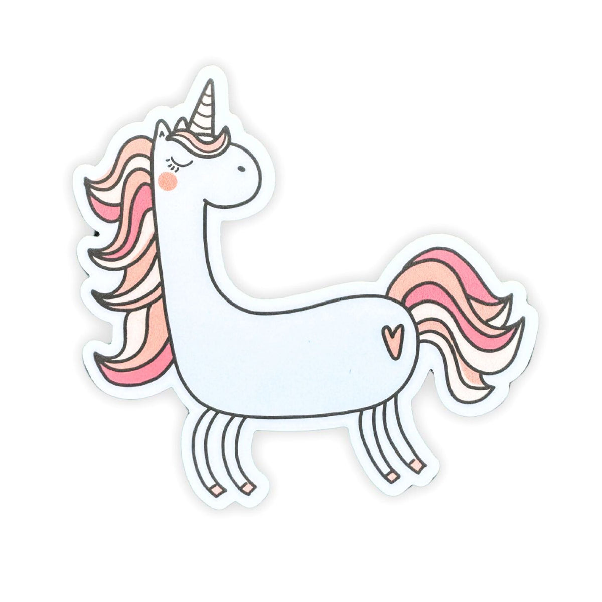 Cute Unicorn Vinyl Sticker Freshie & Zero