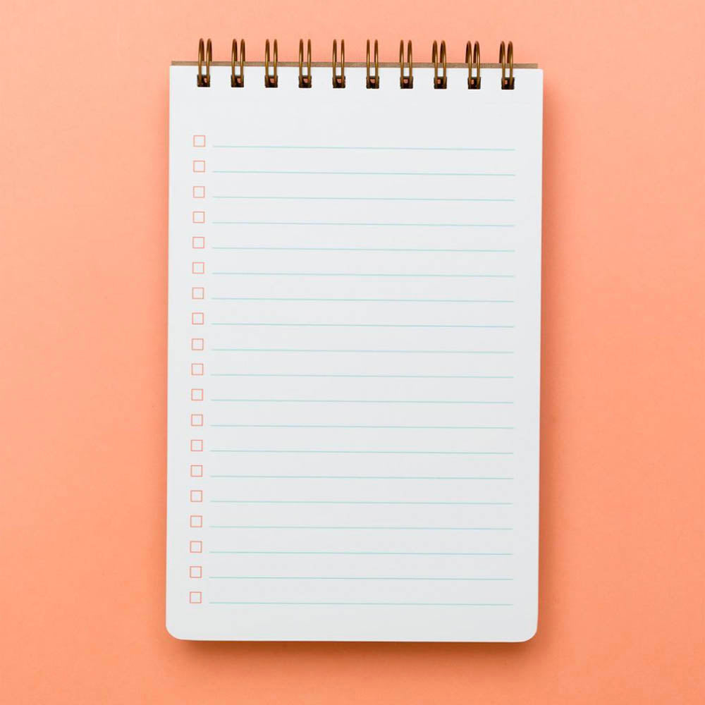 Task Pad Notebook by Shorthand Press: Night | Freshie & Zero