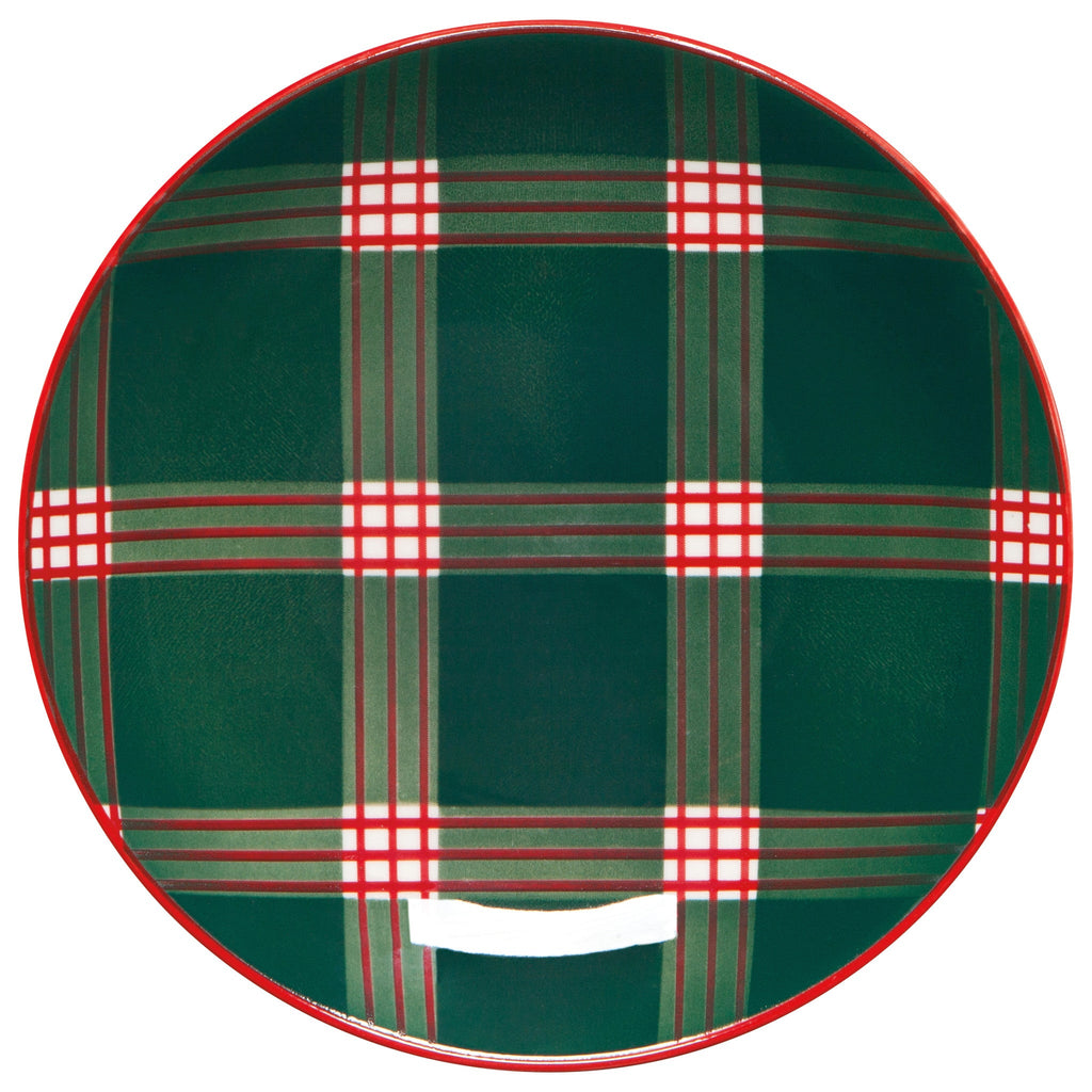 Holiday Plaid Appetizer Plates - Set of 4 - Freshie & Zero Studio Shop