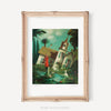 Janet Hill Art Print: The Incredible Sinking House 8.5"x11" - Freshie & Zero Studio Shop