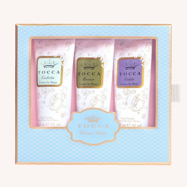 Tocca Hand Cream Gift Set: Garden Collection Crema Veloce - Freshie & Zero Studio Shop