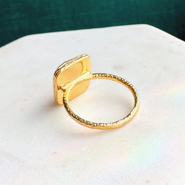 Rose Quartz Vermeil Cocktail Ring - Freshie & Zero Studio Shop