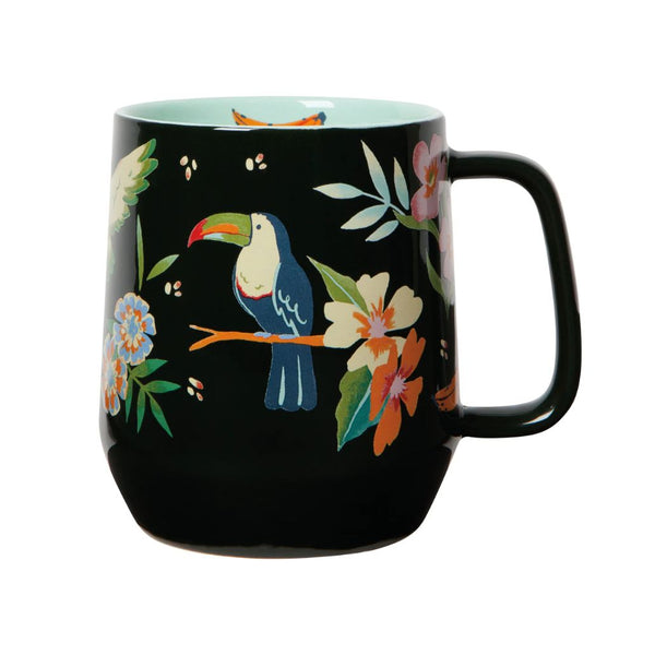 Mega 22oz Mug by Danica - Tropical Birds - Freshie & Zero Studio Shop