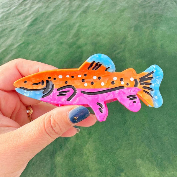Colorful Trout Hair Claw Clip - Freshie & Zero Studio Shop