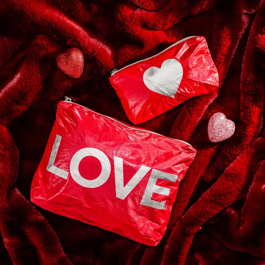 Red Love Water Resistant Medium Bag by HI LOVE - Freshie & Zero Studio Shop