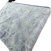 Gray + Gold Diamonds Cotton Velvet Pouch - Freshie & Zero Studio Shop