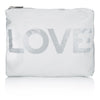 White Love Water Resistant Medium Bag by HI LOVE - Freshie & Zero Studio Shop