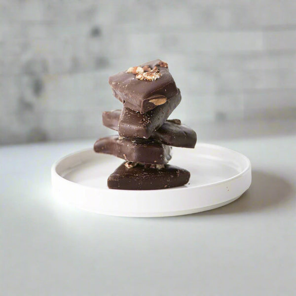 Dark Chocolate Pecan Toffee by Bixby Chocolate - Freshie & Zero Studio Shop