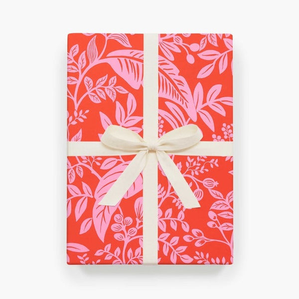 Floral Neon Wrapping Paper - 3 sheet Roll - Freshie & Zero Studio Shop