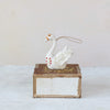 Embroidered Swan Felt Ornament - Freshie & Zero Studio Shop