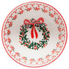 Wreaths and Ribbons Stamped Christmas Bowl By Danica - Freshie & Zero Studio Shop