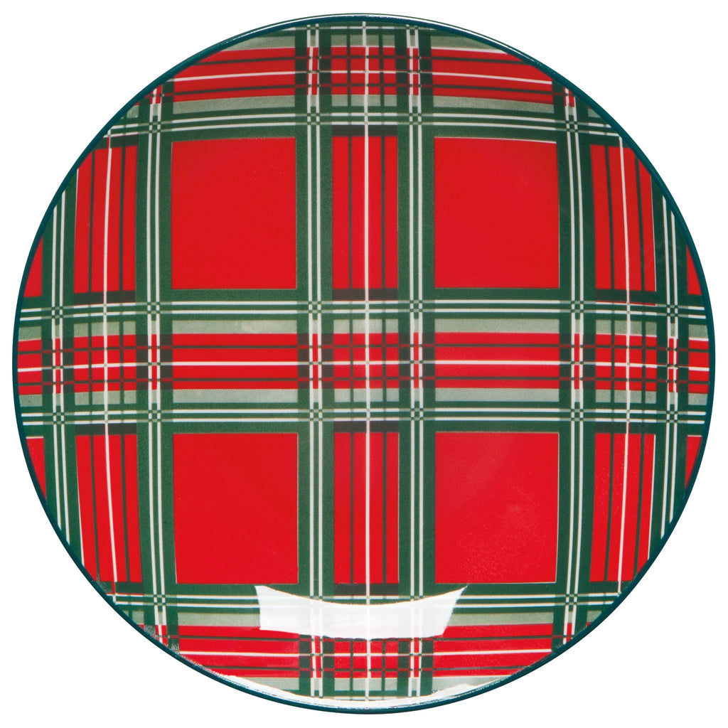 Holiday Plaid Appetizer Plates - Set of 4 - Freshie & Zero Studio Shop