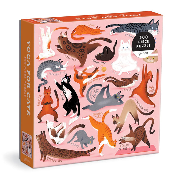 Yoga for Cats 500 Piece Jigsaw Puzzle - Freshie & Zero Studio Shop