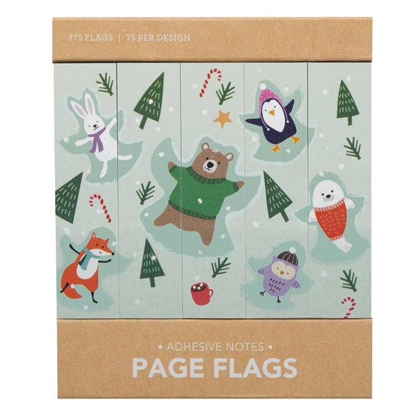 Snow Angels Page Flags | Bookmarks - Freshie & Zero Studio Shop
