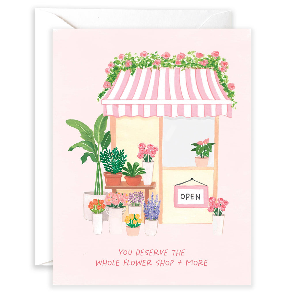 Flower Shop | Everyday Day Card & Mother's Day Card - Freshie & Zero Studio Shop