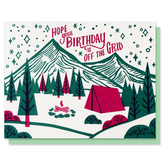 Off the Grid Birthday Card - Freshie & Zero Studio Shop