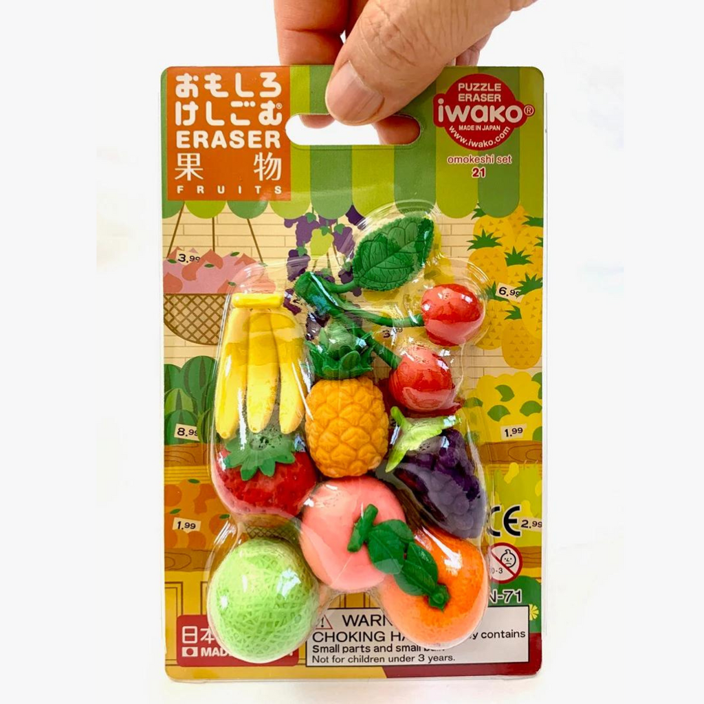 Fruit Puzzle Eraser Set of 8 - Freshie & Zero Studio Shop