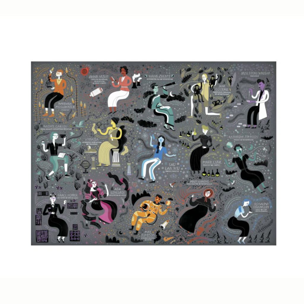 Women in Science 500 Piece Puzzle: Fearless Pioneers Who Changed the World - Freshie & Zero Studio Shop